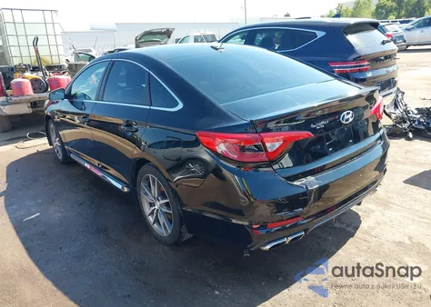 2017 Hyundai Sonata Sport 2.0T from USA, damaged, VIN 5NPE34AB8HH472286